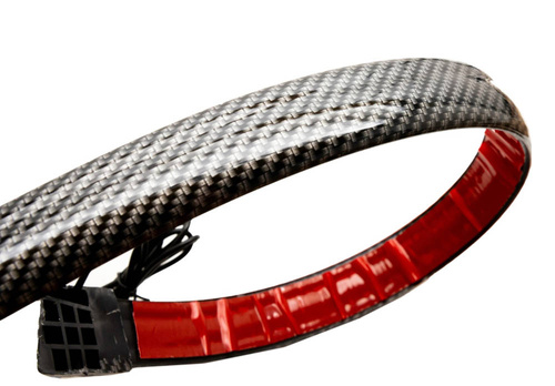 Trzecie światło STOP pod spoiler, na tył samochodu | LED | długość 120 cm | imitacja karbon, taśma samoprzylepna