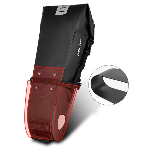Wodoodporna torba rowerowa 10L | Sakwa bikepackingowa z odblaskami | Torba rowerowa pod siodełko |  BCB-004