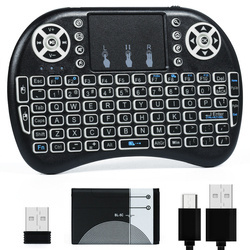 Podświetlania klawiatura bezprzewodowa z Touchpad | i8