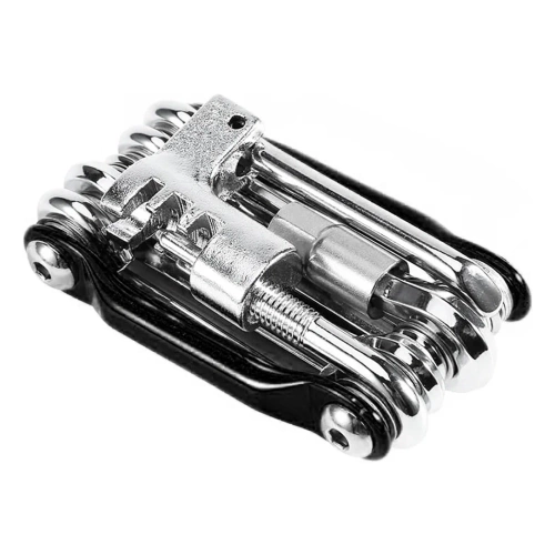 Zestaw narzędzi rowerowych 11w1 | Multitool rowerowy z rozkuwaczem łańcucha | T25-11in1