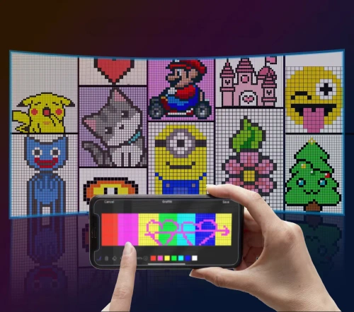 Programowalna tablica LED „Devil Eyes” 92 x 374 mm| Panel LED RGB do auta i ciężarówki | Personalizowane napisy i animacje | HRP-1664