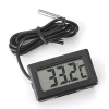 Termometr cyfrowy | Mini urządzenie pomiarowe z wodoodporną sondą | KTM-050-BLACK