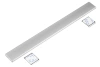 Lampka meblowa z czujnikiem ruchu | Bezprzewodowa lampka nocna z sensorem | Lampka LED podszafkowa 60 cm | HSL-S60CM-SILVER