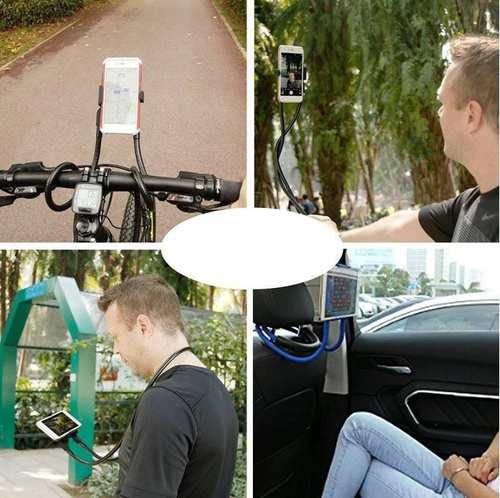 Uniwersalny stojak | uchwyt na szyję / kijek selfie do telefonu | N005-Black