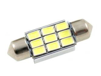 Żarówka samochodowa LED C5W 9 SMD 5630 CAN BUS