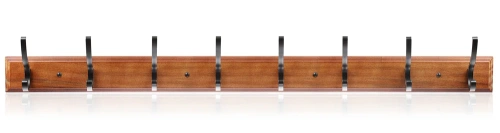 Drewniany wieszak na kurtki, ubrania | Wieszak ścienny do przedpokoju | Wieszak z 16 haczykami | HG-80CM-WOOD