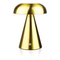 Lampa stołowa z wbudowanym akumulatorem | Lampa nocna z trzema barwami świecenia | Nastrojowa lampka do hotelu, restauracji | HJA24-GOLD