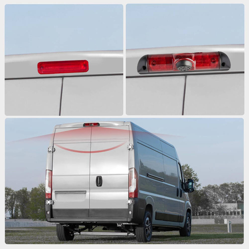 Dedykowana kamera cofania w lampie STOP | Pasująca do Fiat ducato, Citroen jumper, peugeot boxer