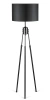 Nowoczesne, stylowe oświetlenie do salonu, sypialni | Czarno-złota lampa stojąca z metalowym stelażem | DYT-L155-BLACK| Czarna lampa podłogowa