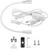 Zestaw 2 lamp do wzrostu kwiatów | Lampa 6W do uprawy roślin | Lampa z kablem zasilającym oraz przewodem łączeniowym | DG-T5-Whitel DG-T5-Whitel