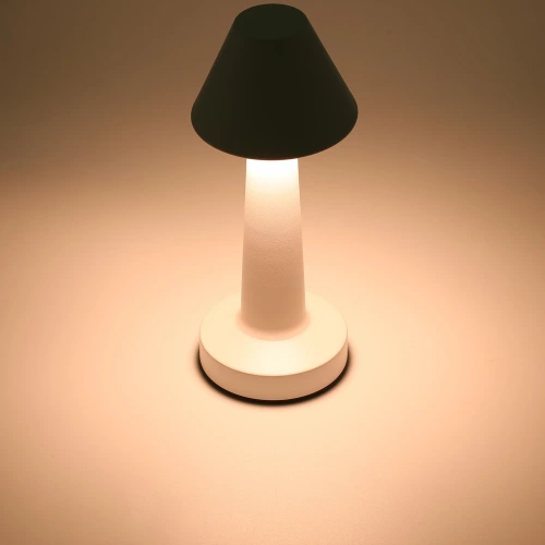 Bezprzewodowa lampka stołowa | Dotykowa lampka nocna z regulowaną barwą światła | Lampka USB | HJA12-BLACK