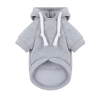 Bluza z kapturem dla psa i kota S szara | Ciepłe ubranko dla pupila na jesień i zimę  z kieszenią | PET-015S-GY