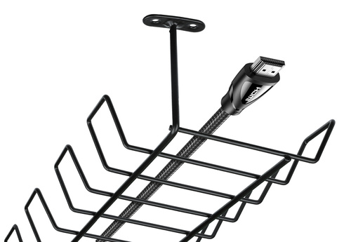 Organizer na kable pod blat biurka | czarny | ZW-J725