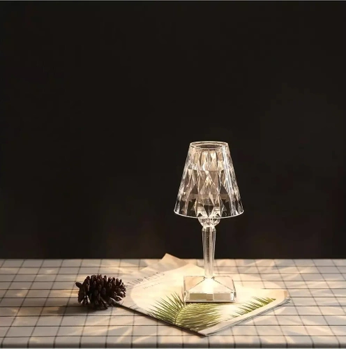 Kryształowa lampka nocna | Dotykowa lampka stołowa | Nowoczesna lampka LED | DTL-C03-WYN