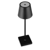 Lampka stołowa LED 38 cm | Bezprzewodowa lampka nocna | Dotykowa lampka do hotelu, restauracji | HJA20-BLACK