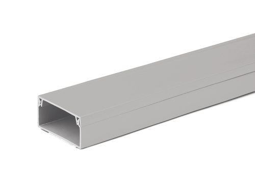Listwa maskująca do kabli RTV, kanał kablowy, maskownica | Taśma samoprzylepna 3M | 2 metry, 40x20mm, szara | ZXC-20-2M