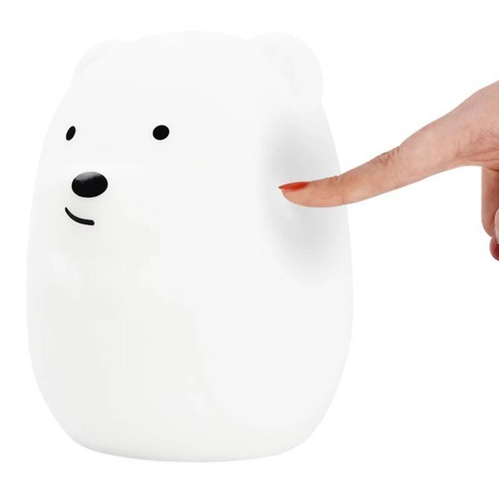Silikonowa lampka LED RGB dla dzieci | Miś misiek Bear LED | Pilot IR | NL-04