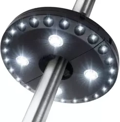 Lampa pod parasol ogrodowy ⌀22-45mm | 28 diod LED, 3 tryby świecenia, zasilanie 4x AA | LY-G003