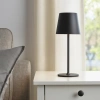 Bezprzewodowa lampka stołowa | Dotykowa lampka nocna z regulowaną barwą światła | Lampka USB | HJA28C-BLACK