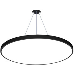 Lampa sufitowa wisząca LED 120W | okrągła pełna | aluminium | CCD niemrugająca | Φ120x6 | LPL-005
