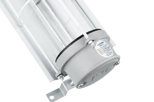 Oświetlenie w osłonie | Lampa jarzeniowa w oprawie EX | Lampa natynkowa do fabryki, magazynu | Lampa przeciwwybuchowa | EPB-18W-SILVER