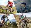 Chwyty rowerowe ergonomiczne z rogami | Antypoślizgowe uchwyty kierownicy | MTB, trekking | BHD-233