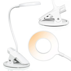 Lampka biurkowa, szkolna RING LED z klipsem do blatu | Włącznik dotykowy | Q5-2