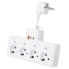 Listwa zasilająca z 4 gniazdami Schuko 45° z USB-A, USB-C PD 20 W i Lightning |  BGS-A+C+L-W