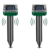 Odstraszacz zwierząt wbijany | Zasilanie solarne | 2 Szt. | YSJ-1265-BLACK