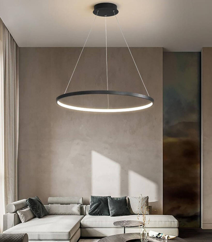 Jednoczęściowa Nowoczesna lampa wisząca | LED | Czarna | RLK-C01-30W-B