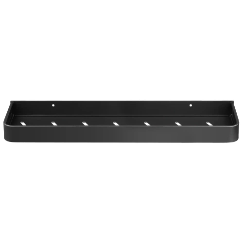 Półka łazienkowa nad umywalkę | dł. 50 cm | zasobnik pod prysznic | Czarna | BSU-L50CM-B