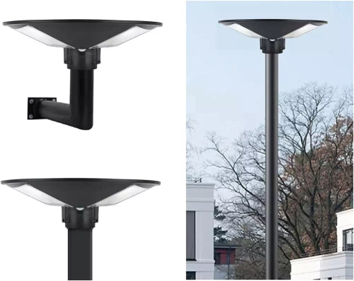 Uliczna latarnia, lampa solarna LED UFO | 1000W, 12Ah, IP65, 672 LED SMD5730 | duży panel słoneczny 6V/15W | Pilot | LDT-B840
