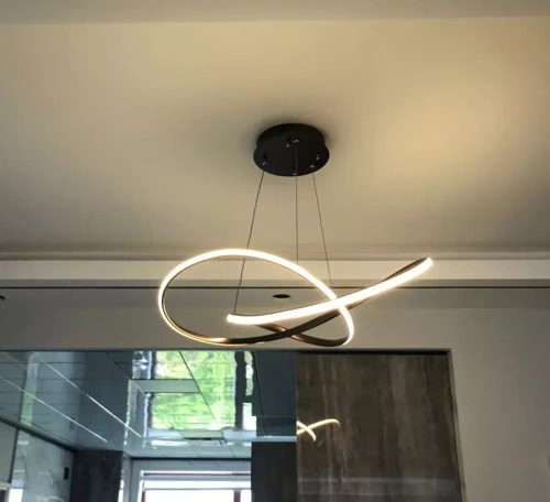 Nowoczesna lampa wisząca | LED | Czarna | RLA-48W-B