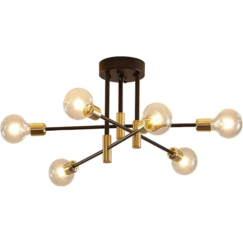 Nowoczesna lampa sufitowa | Wiele źródeł światła | RLH-60S-W