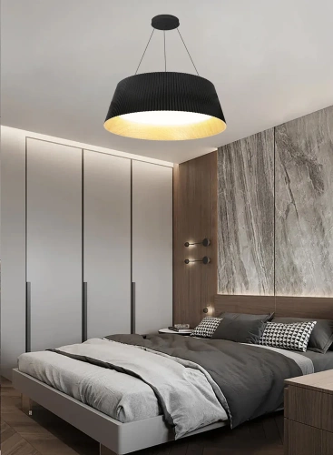 Nowoczesna lampa wisząca LED | Żyrandol z 1 punketm świetlnym | CDL-461-BLACK