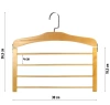 Wieszak ubraniowy | Obrotowy wieszak na spodnie | S-8101-WOOD