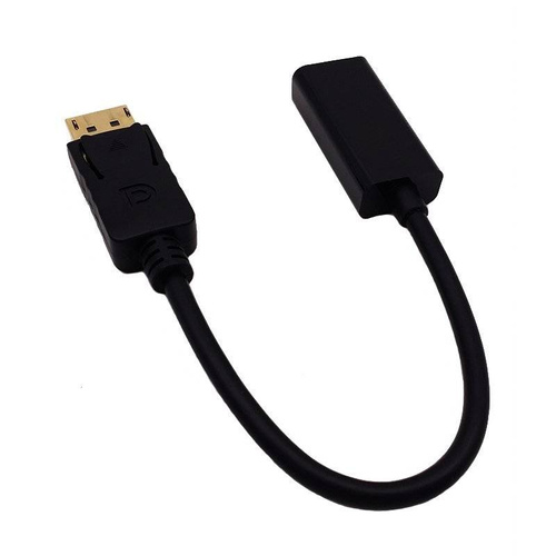 Kabel HDMI (f) - Display Port | 4K | 30 cm | DP-H-30CM-Black