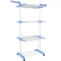 Suszarka na pranie | Pionowa suszarka do ubrań | Poziomowa suszarka na pranie | TW-116-BLUE