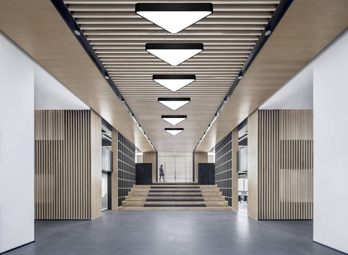 Lampa sufitowa wisząca LED 60W | trójkątna pełna | aluminium | CCD niemrugająca | Φ80x6 | LPL-007