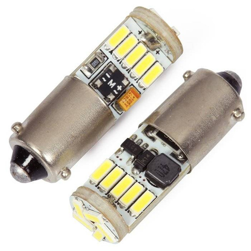 Żarówka samochodowa LED BA9S 15 SMD 4014 bez polaryzacji