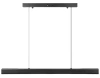 Nowoczesna prostokątna lampa wisząca | sterowanie pilotem | LED | czarna | SX41-80CM-32W-BK