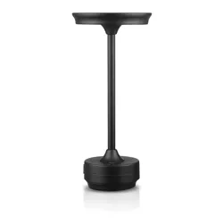 Lampa stołowa z wbudowanym akumulatorem | Lampa nocna z trzema barwami świecenia | Nastrojowa lampka do hotelu, restauracji | HJA30-BLACK