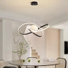 Lampa wisząca LED 60W | Stylowa lampa z księżycem 3D | RLT-50CM-60W-B