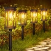 2x Ogrodowa lampka solarna LED | Wbiajny słupek 60 cm | HK-115A