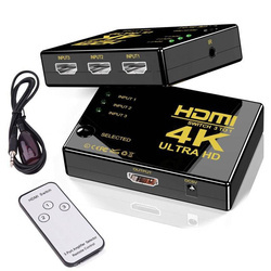 Aktywny rozdzielacz HDMI | 1.4b | 3D | 4K | Switch, splitter, rozgałęźnik | HD-4K