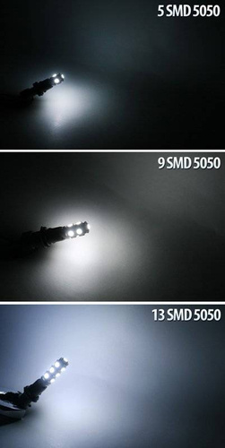 Żarówka samochodowa LED BA9S 5 SMD 5050