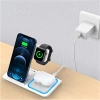 Składana ładowarka bezprzewodowa | Stacja dokująca do iPhone. Apple Watch i AirPods | MD-DK15-15W-W