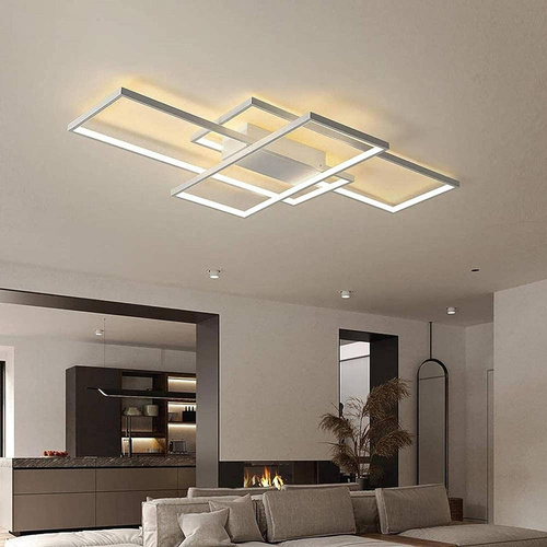 Nowoczesna wieloczęściowa lampa wisząca | Plafon LED | Biała | XL-016-50W-W