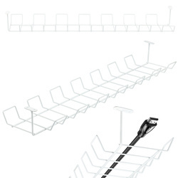 Organizer na kable pod blat biurka | biały | ZW-J725