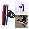 Mocna lampka rowerowa tylna COB 100lm  | Oświetlenie rowerowe z wbudowanym akumulatorem- ładowane USB | Lekka lampka rowerowa 40g | BK-L2266